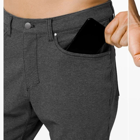 Lululemon Grey Tech Canvas ABC pants. Men's size 30×33. - Picture 7 of 16